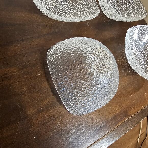 Vetropuro Clear Square Bowls - Set of 4 - Picture 2 of 3